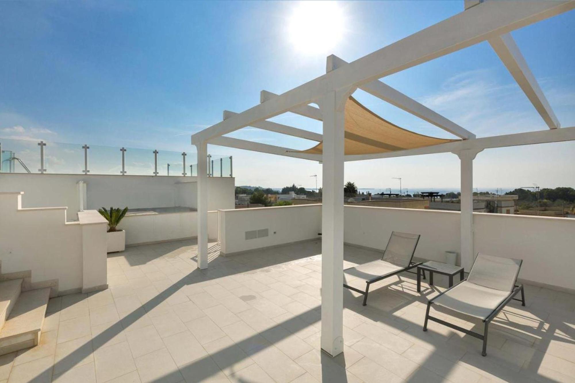Piscina Panoramica Vista Mare - Wifi - Ac Int 9 Apartamento Santa Maria al Bagno Exterior foto